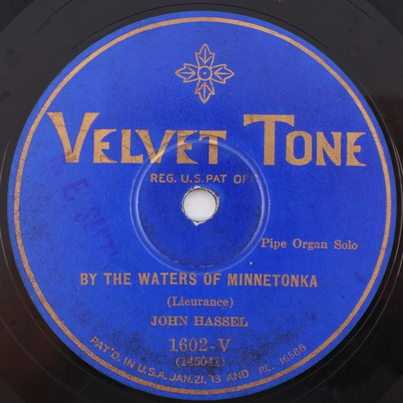 John Hassel Blue Danube Waltz/By The Waters Of Minnetonka 78 rpm Record 1602-V - Picture 3 of 16